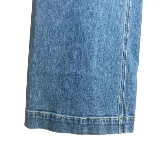 J.Crew 2025 Classic Wide-Leg Blue Denim Jeans Cotton Light Wash Size 30 Womens - Picture 11 of 14